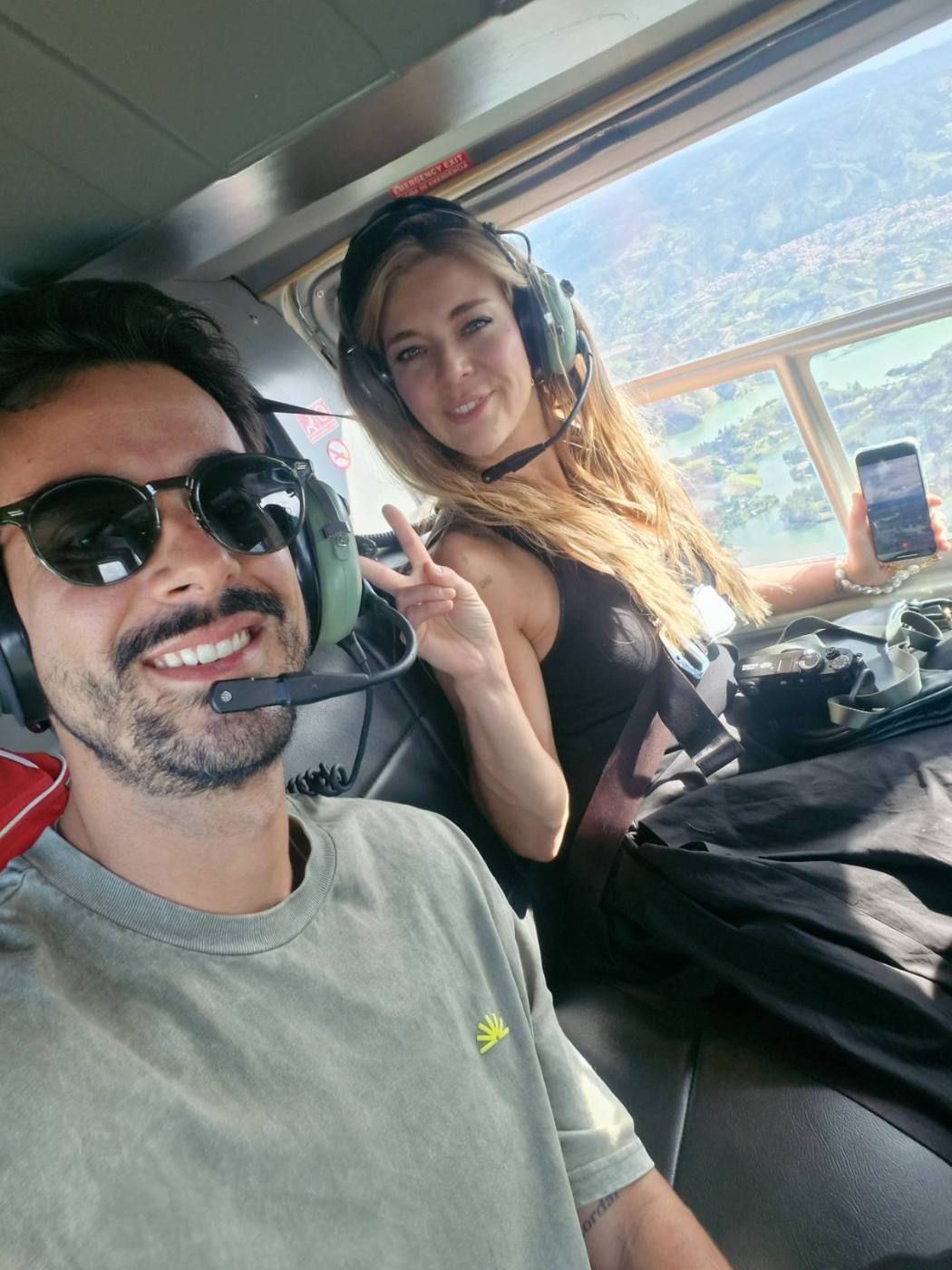Helicopter transfer over Antioquia